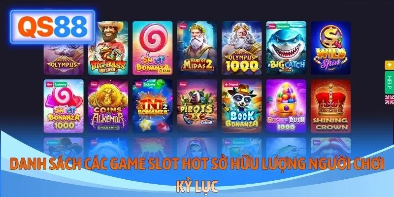 Danh sách các game slot hot sở hữu lượng người chơi kỷ lục