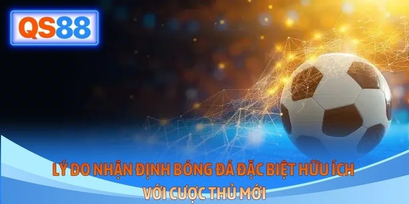 Lý do nhận định bóng đá đặc biệt hữu ích với cược thủ mới